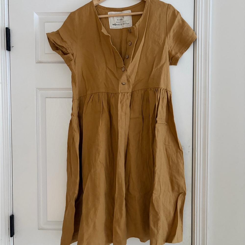 Not Perfect Linen Mama dress
